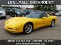 2002 Millenium Yellow Chevrolet Corvette Coupe  photo #1