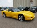 2002 Millenium Yellow Chevrolet Corvette Coupe  photo #2