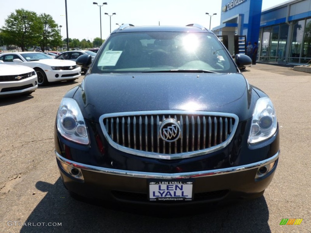 2009 Enclave CXL AWD - Ming Blue Metallic / Dark Titanium/Titanium photo #3