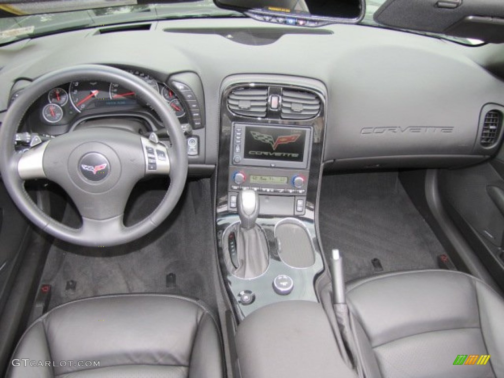 2008 Chevrolet Corvette Coupe Ebony Dashboard Photo #67393283
