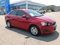 Crystal Red Tintcoat 2012 Chevrolet Sonic LT Sedan Exterior