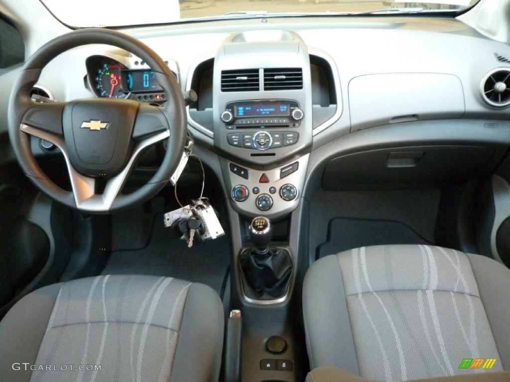 2012 Chevrolet Sonic LT Sedan Dark Pewter/Dark Titanium Dashboard Photo #67393367