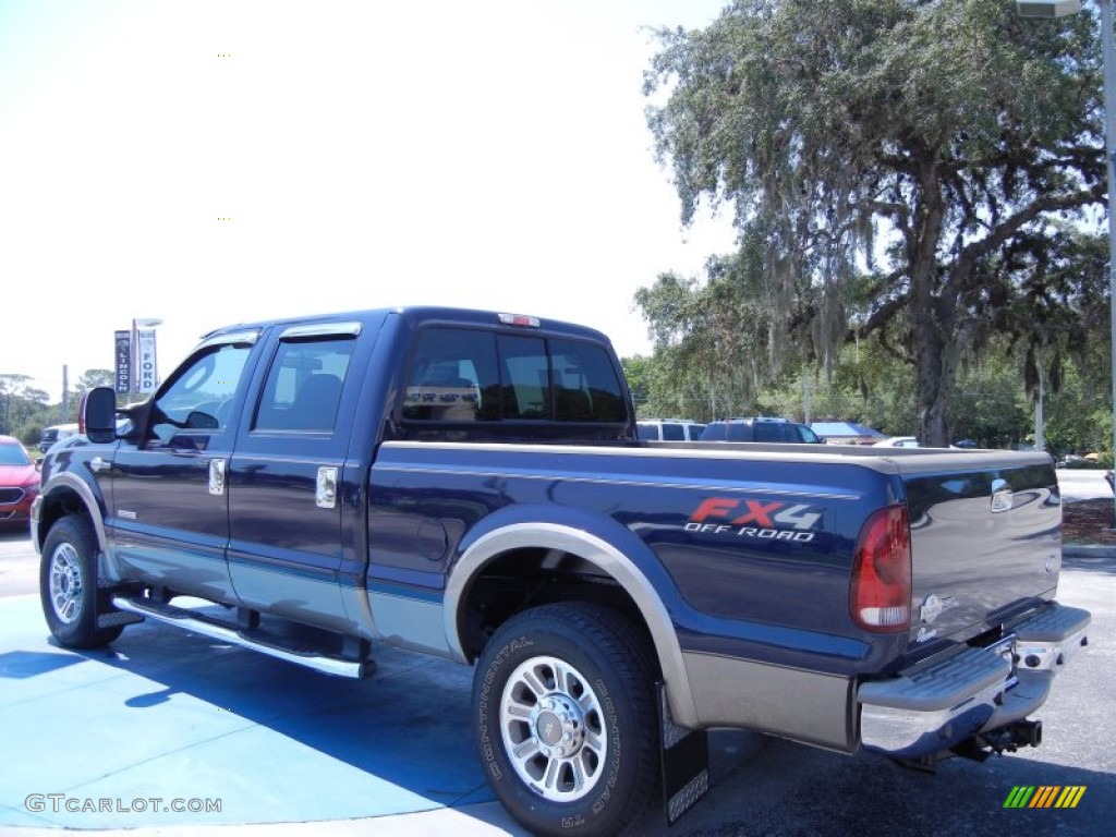 True Blue Metallic 2006 Ford F250 Super Duty King Ranch Crew Cab 4x4 Exterior Photo #67394636