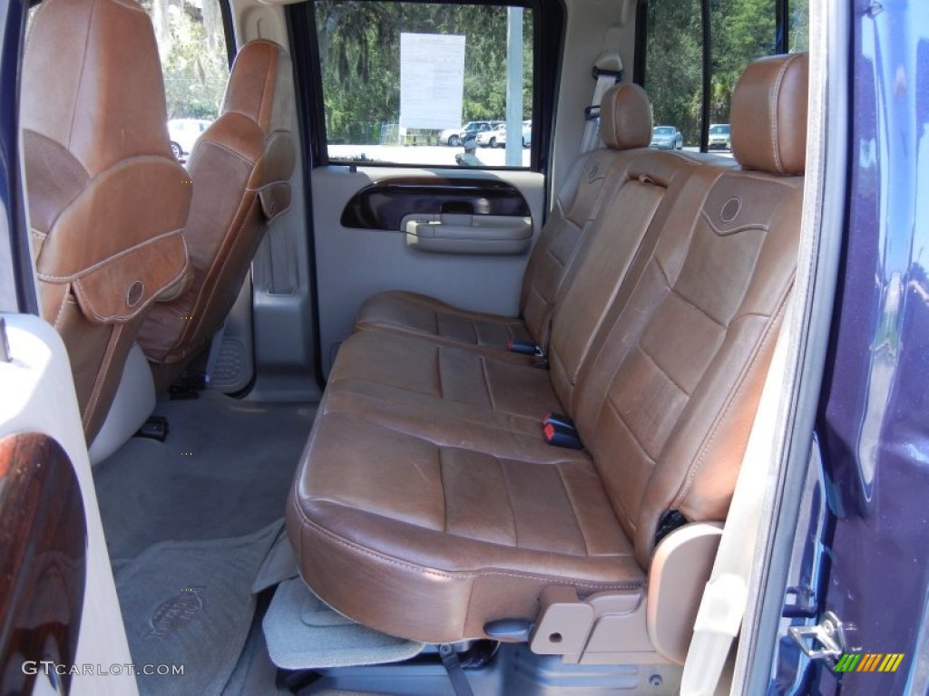 Castano Brown Leather Interior 2006 Ford F250 Super Duty King Ranch Crew Cab 4x4 Photo #67394708