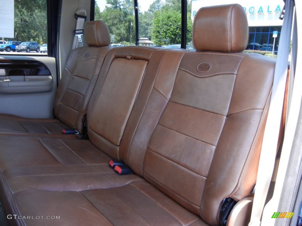 Castano Brown Leather Interior 2006 Ford F250 Super Duty King Ranch Crew Cab 4x4 Photo #67394714