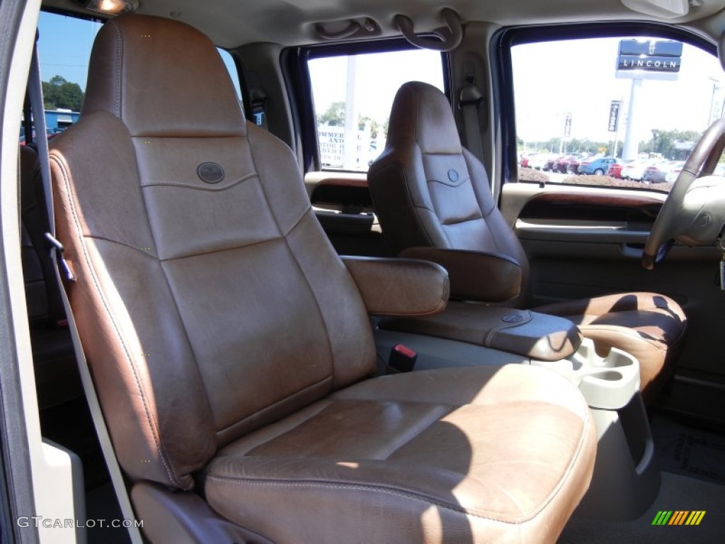 2006 Ford F250 Super Duty King Ranch Crew Cab 4x4 Front Seat Photo #67394726