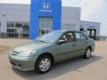 2004 Galapagos Green Honda Civic Value Package Sedan  photo #1