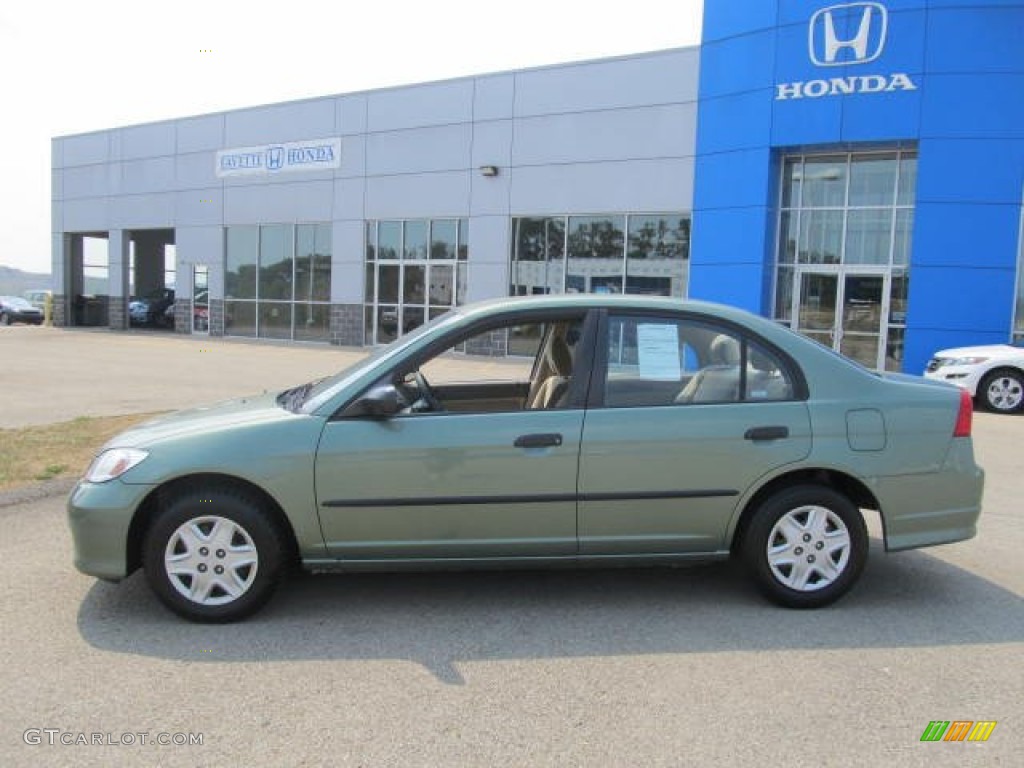 2004 Civic Value Package Sedan - Galapagos Green / Ivory Beige photo #2