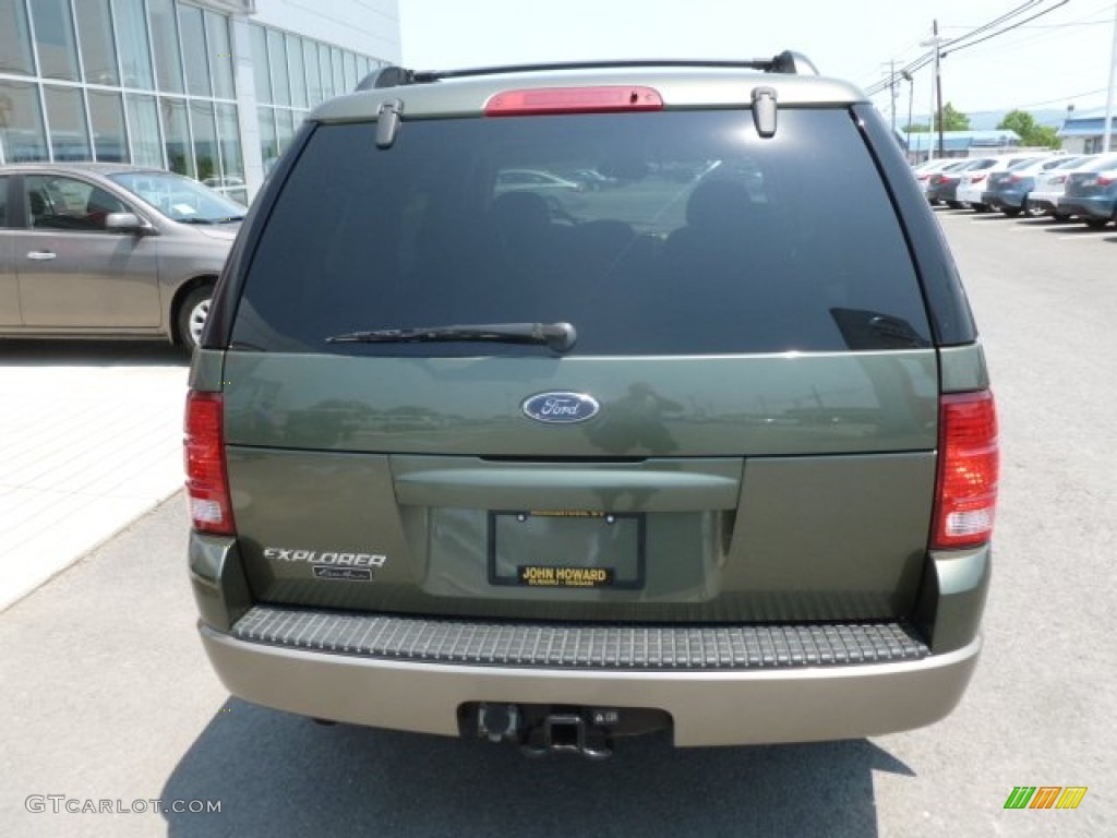 2004 Explorer Eddie Bauer 4x4 - Estate Green Metallic / Medium Parchment photo #10