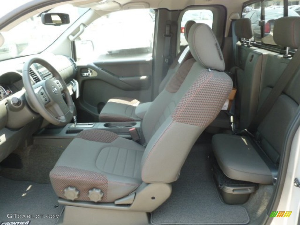 Pro 4X Graphite/Red Interior 2012 Nissan Frontier Pro-4X King Cab 4x4 Photo #67396685