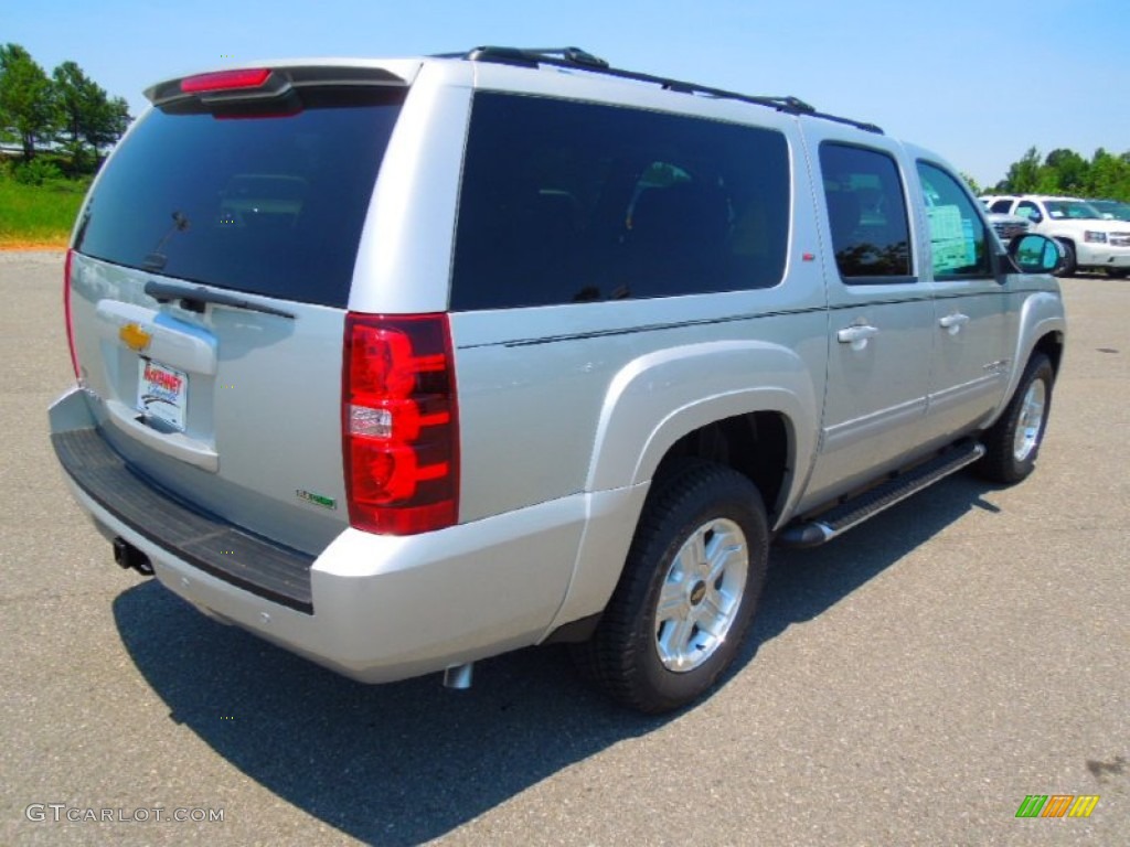 2012 Suburban LT - Silver Ice Metallic / Ebony photo #6