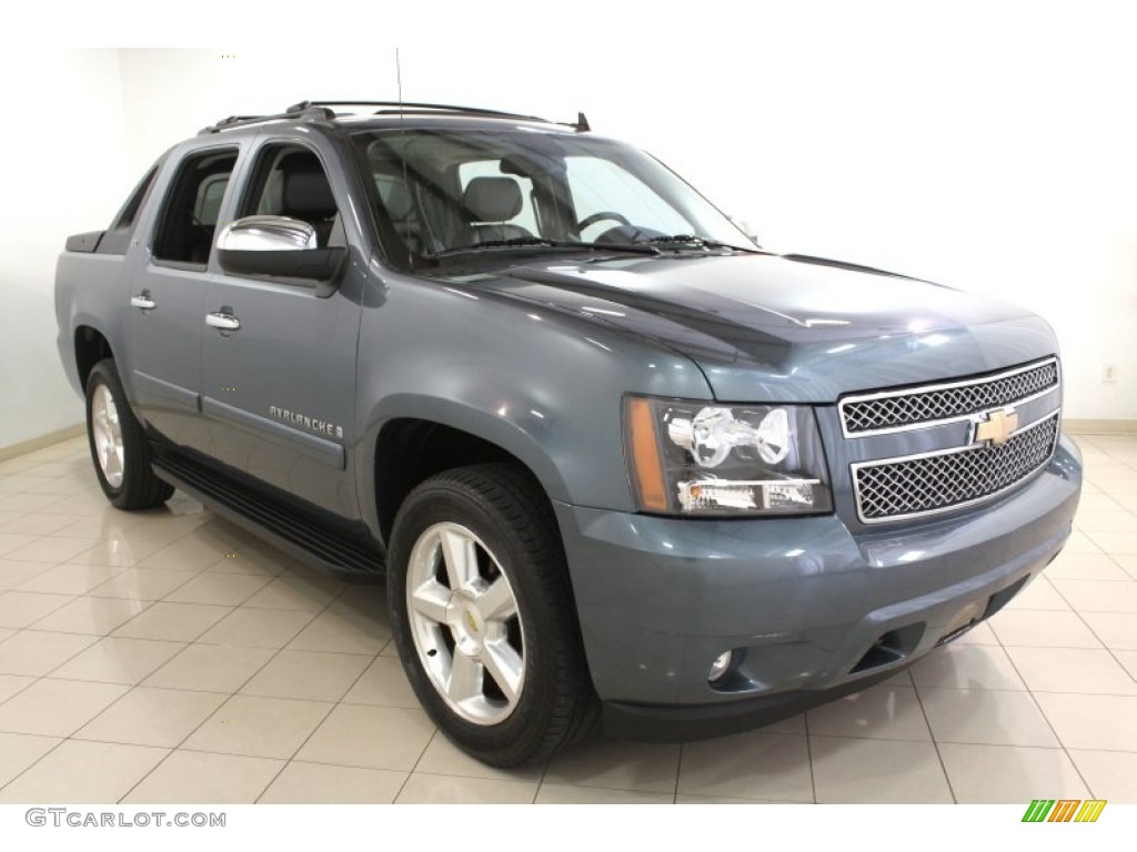 2008 Avalanche LTZ 4x4 - Blue Granite Metallic / Ebony photo #1