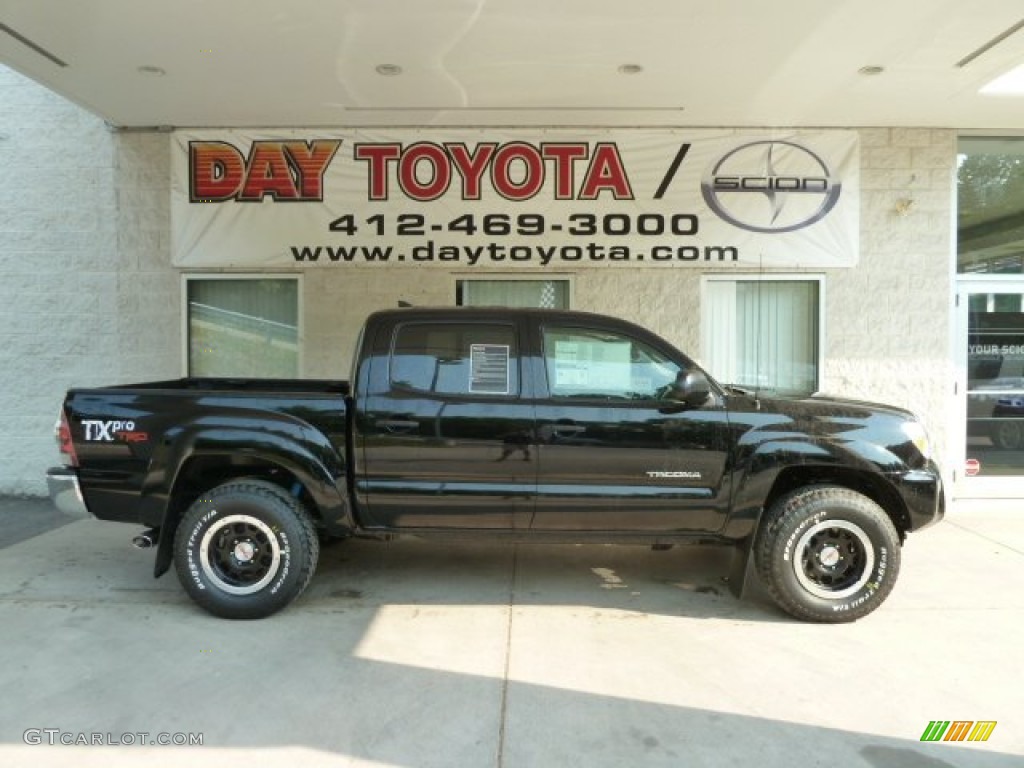 2012 Tacoma TX Pro Double Cab 4x4 - Black / Graphite photo #1