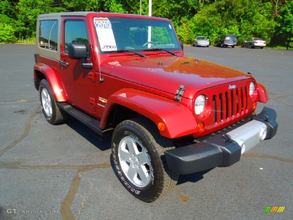 Red Rock Crystal Pearl Jeep Wrangler