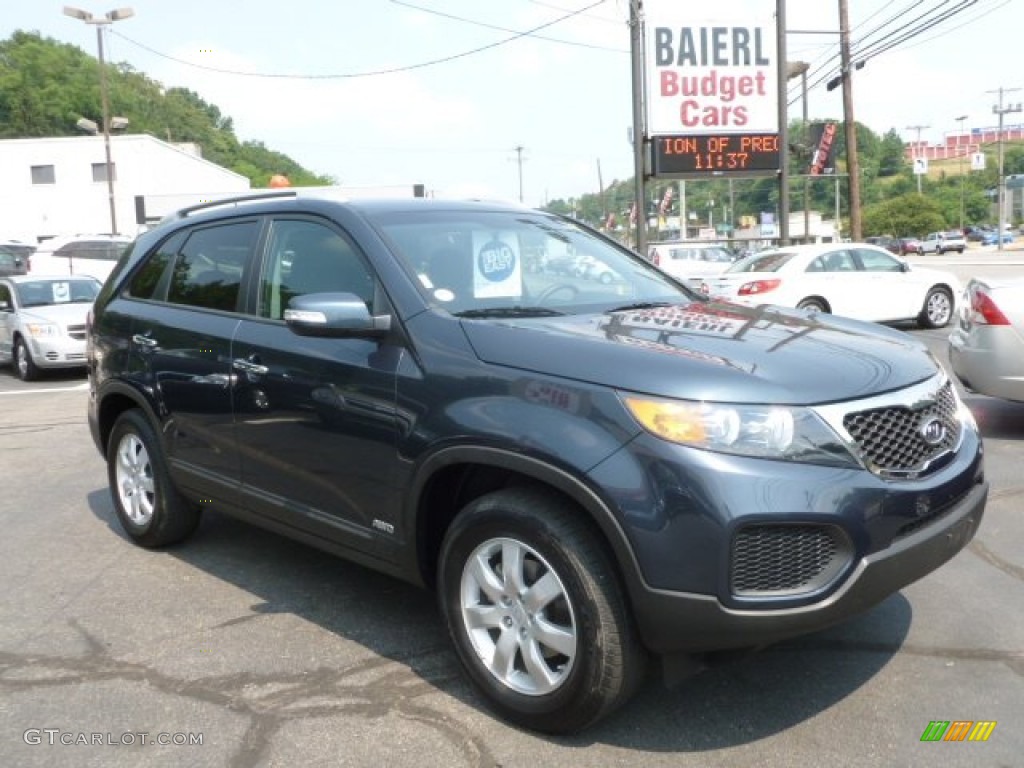 2011 Sorento LX V6 AWD - Pacific Blue / Black photo #1