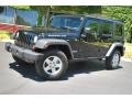 2010 Black Jeep Wrangler Unlimited Rubicon 4x4  photo #2