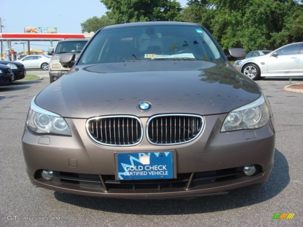 2004 5 Series 530i Sedan - Kalahari Beige Metallic / Black photo #6