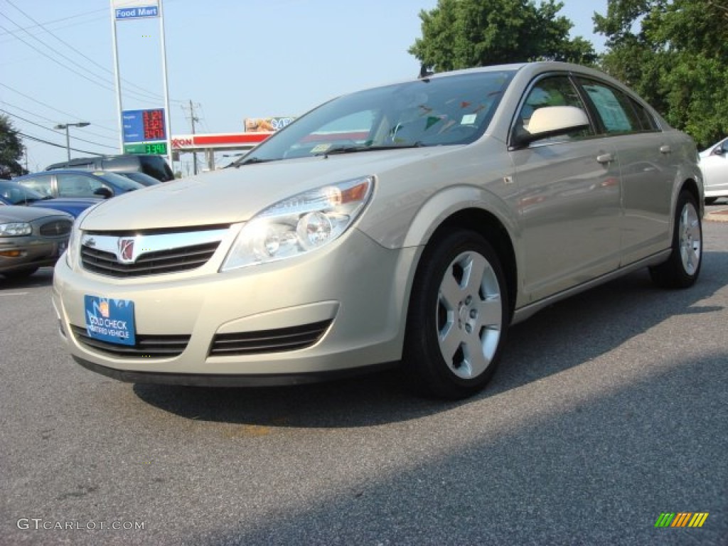 2009 Aura XE - Gold Mist Metallic / Tan photo #1