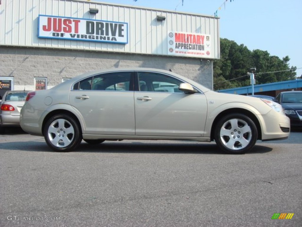 2009 Aura XE - Gold Mist Metallic / Tan photo #6