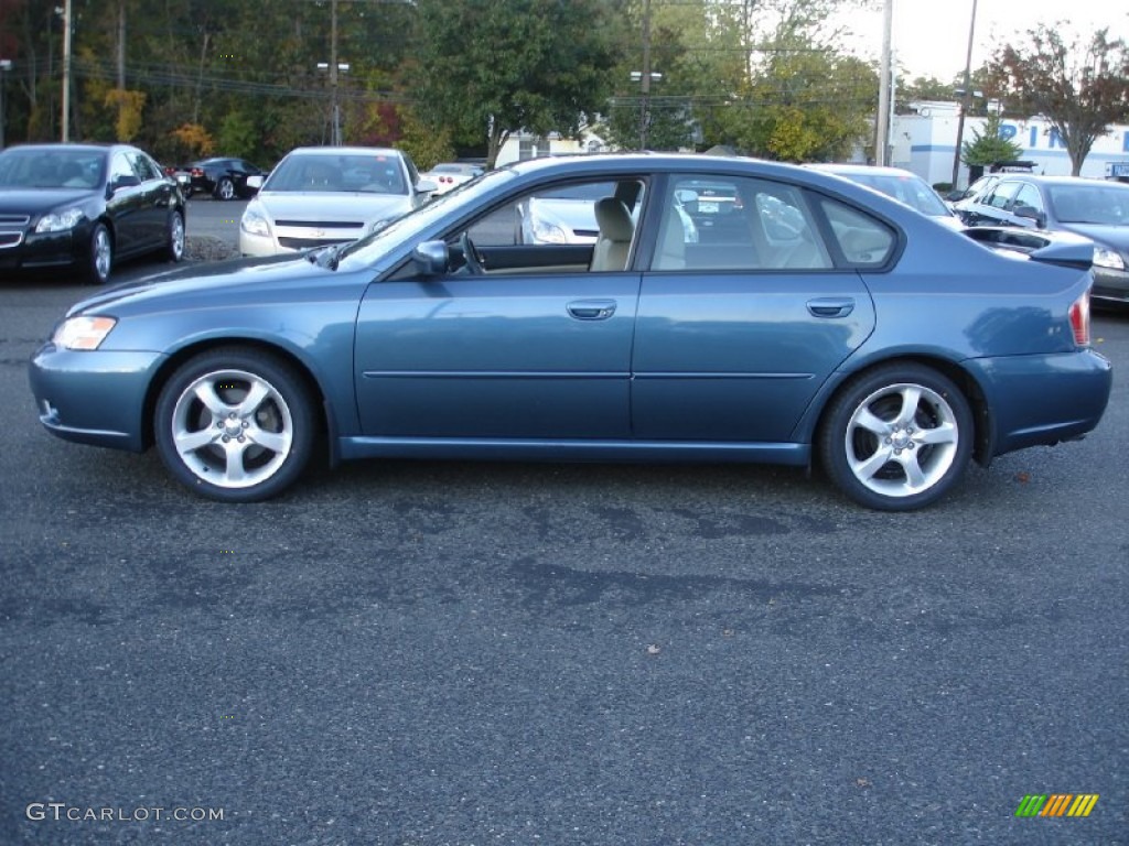 2006 Legacy 2.5i Limited Sedan - Atlantic Blue Pearl / Taupe photo #9