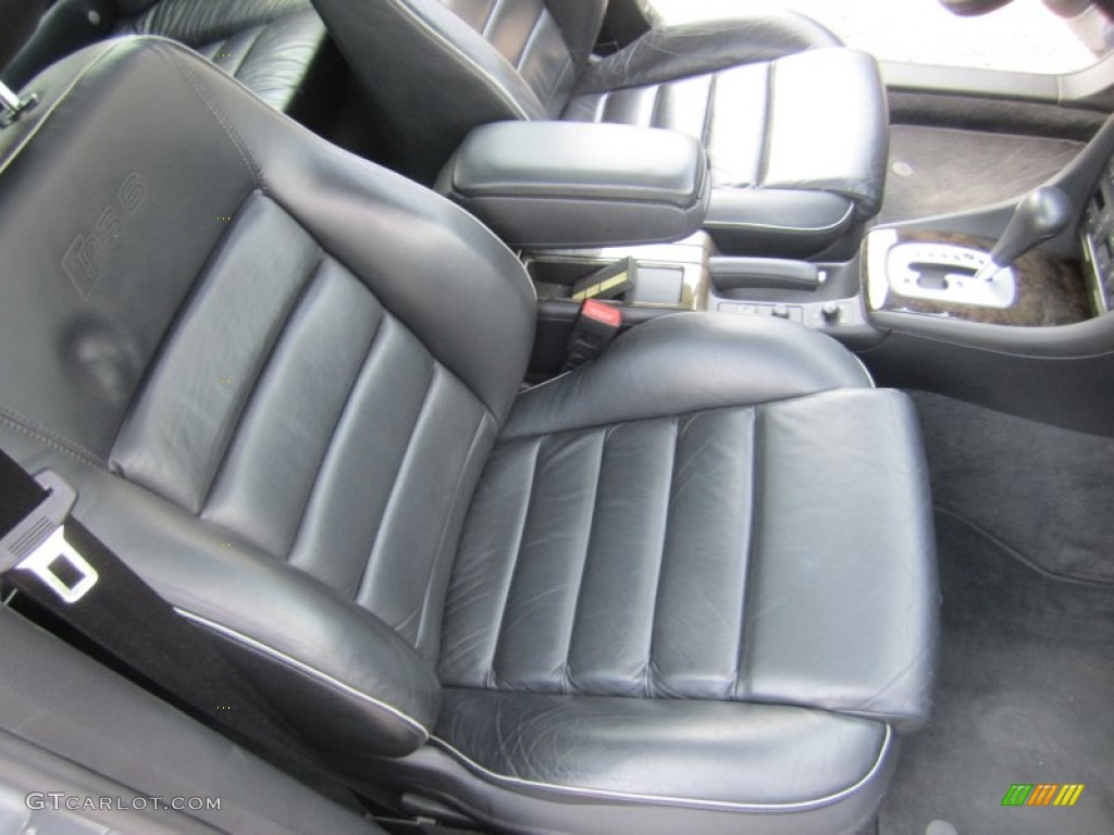 Ebony Black Interior 2003 Audi RS6 4.2T quattro Photo #67406574