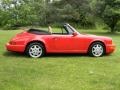 Guards Red 1991 Porsche 911 Carrera 2 Cabriolet Exterior