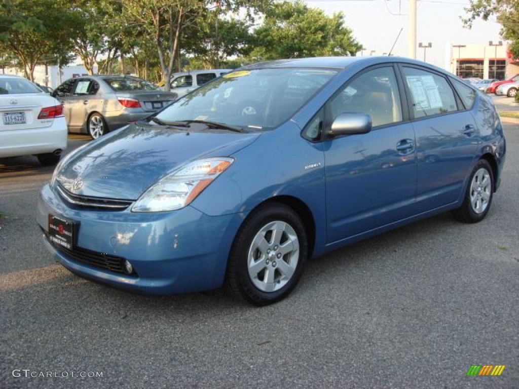 Seaside Blue Pearl 2007 Toyota Prius Hybrid Touring Exterior Photo #67406958