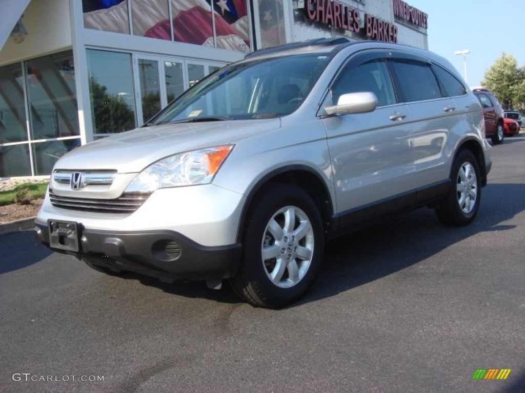 2009 CR-V EX-L 4WD - Alabaster Silver Metallic / Gray photo #6