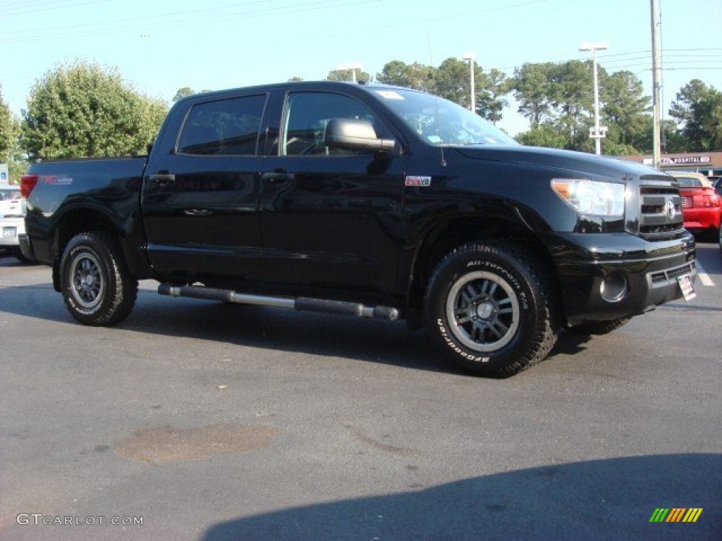 2010 Tundra TRD Rock Warrior CrewMax 4x4 - Black / Black photo #2