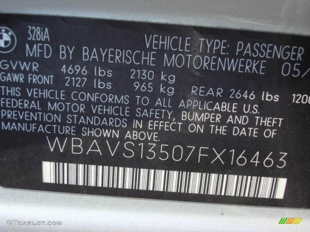 2007 3 Series 328i Wagon - Titanium Silver Metallic / Grey photo #24