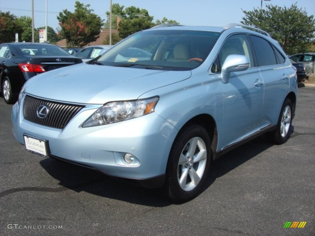 2012 RX 350 AWD - Cerulean Blue Metallic / Parchment photo #5