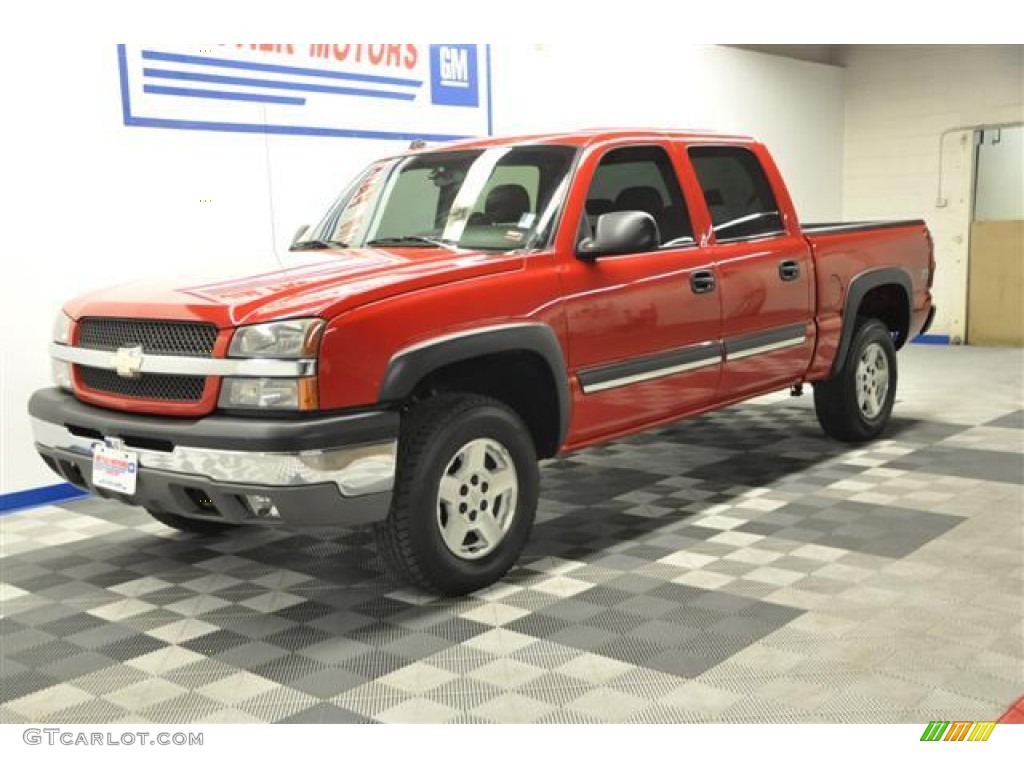 2005 Silverado 1500 Z71 Crew Cab 4x4 - Victory Red / Dark Charcoal photo #25