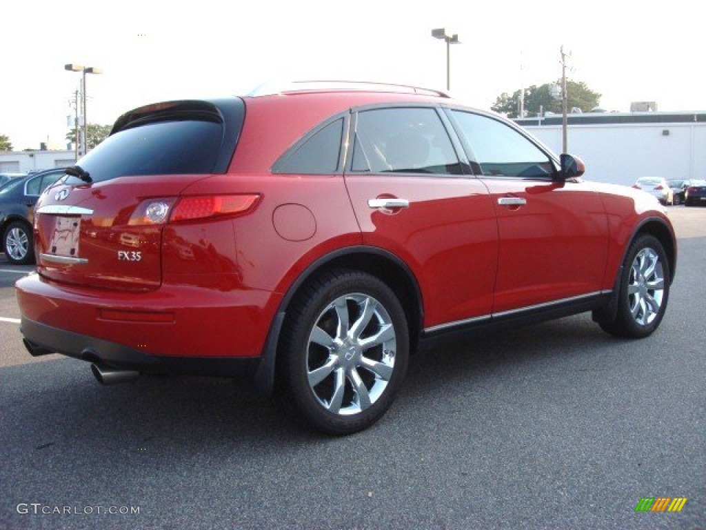 2004 FX 35 AWD - Laser Red / Graphite photo #4