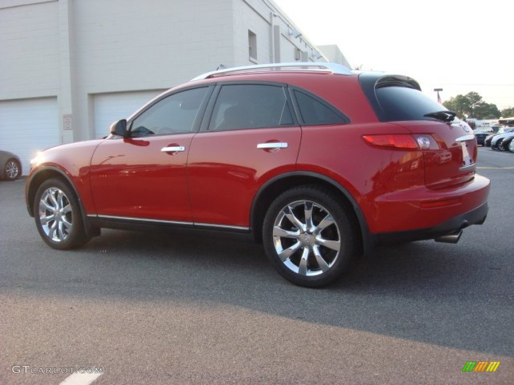 2004 FX 35 AWD - Laser Red / Graphite photo #5