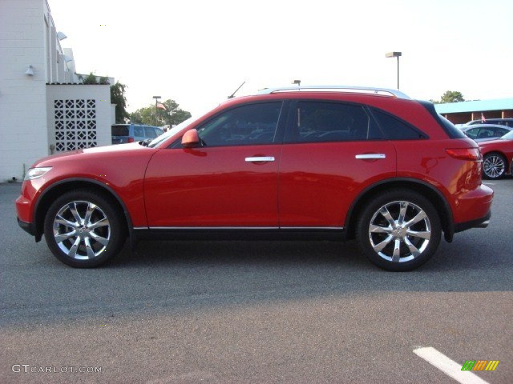 2004 FX 35 AWD - Laser Red / Graphite photo #6