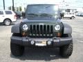 2012 Natural Green Pearl Jeep Wrangler Unlimited Rubicon 4x4  photo #2