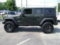 2012 Natural Green Pearl Jeep Wrangler Unlimited Rubicon 4x4  photo #9