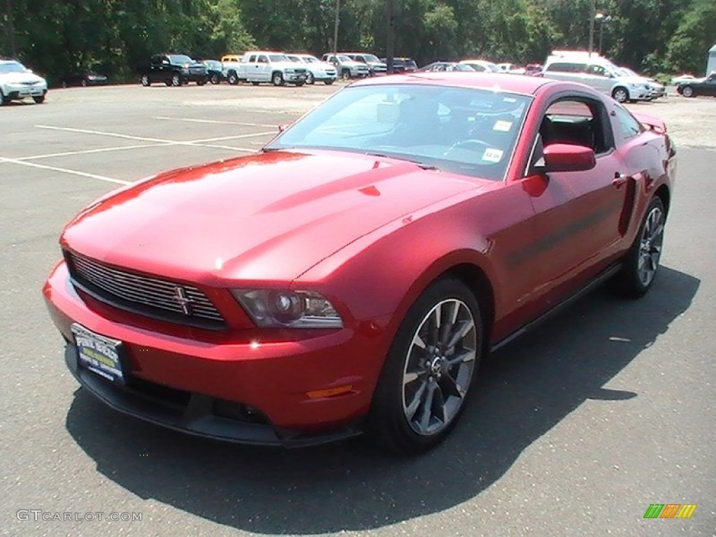 2011 Mustang GT/CS California Special Coupe - Red Candy Metallic / CS Charcoal Black/Carbon photo #1
