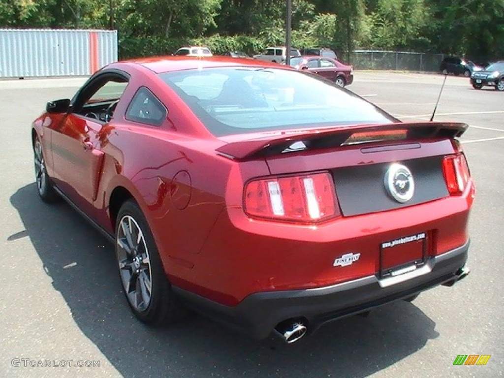 2011 Mustang GT/CS California Special Coupe - Red Candy Metallic / CS Charcoal Black/Carbon photo #6