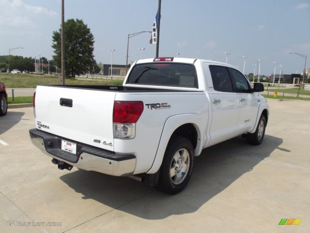 2011 Tundra Limited CrewMax 4x4 - Super White / Graphite Gray photo #3