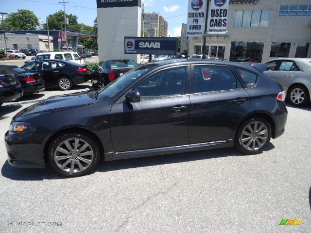 2009 Impreza WRX Wagon - Dark Gray Metallic / Carbon Black photo #9