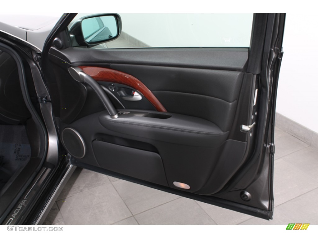 2010 Acura RL Technology Ebony Door Panel Photo #67417584
