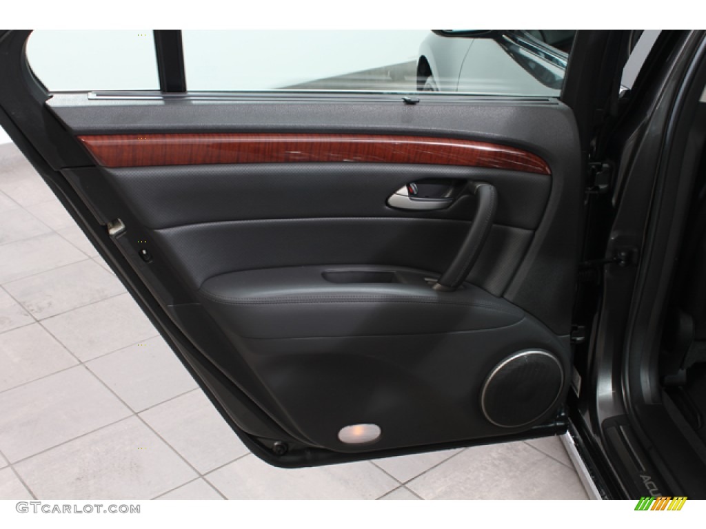 2010 Acura RL Technology Ebony Door Panel Photo #67417611