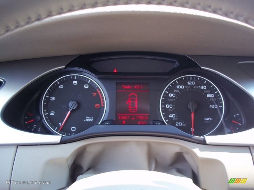2009 Audi A4 2.0T Premium quattro Sedan Gauges Photo #67418379
