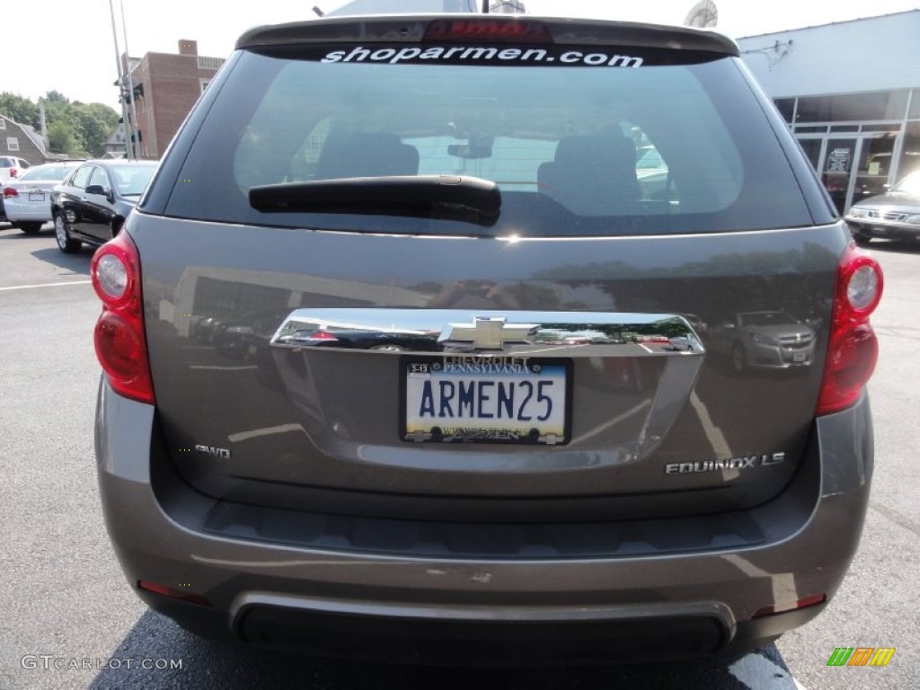 2010 Equinox LS AWD - Mocha Steel Metallic / Jet Black/Light Titanium photo #10