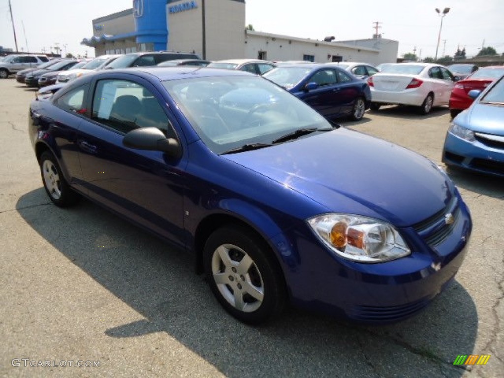 2007 Cobalt LS Coupe - Laser Blue Metallic / Gray photo #6