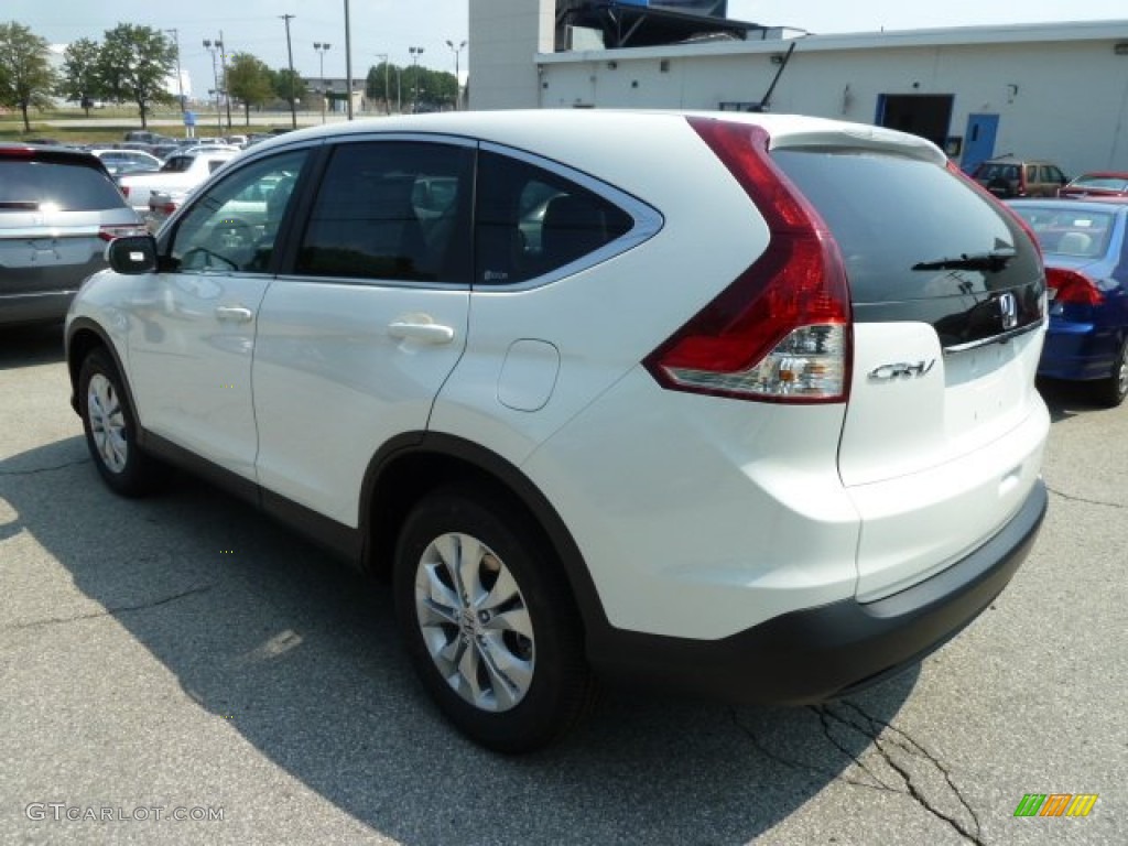 2012 CR-V EX 4WD - White Diamond Pearl / Beige photo #2