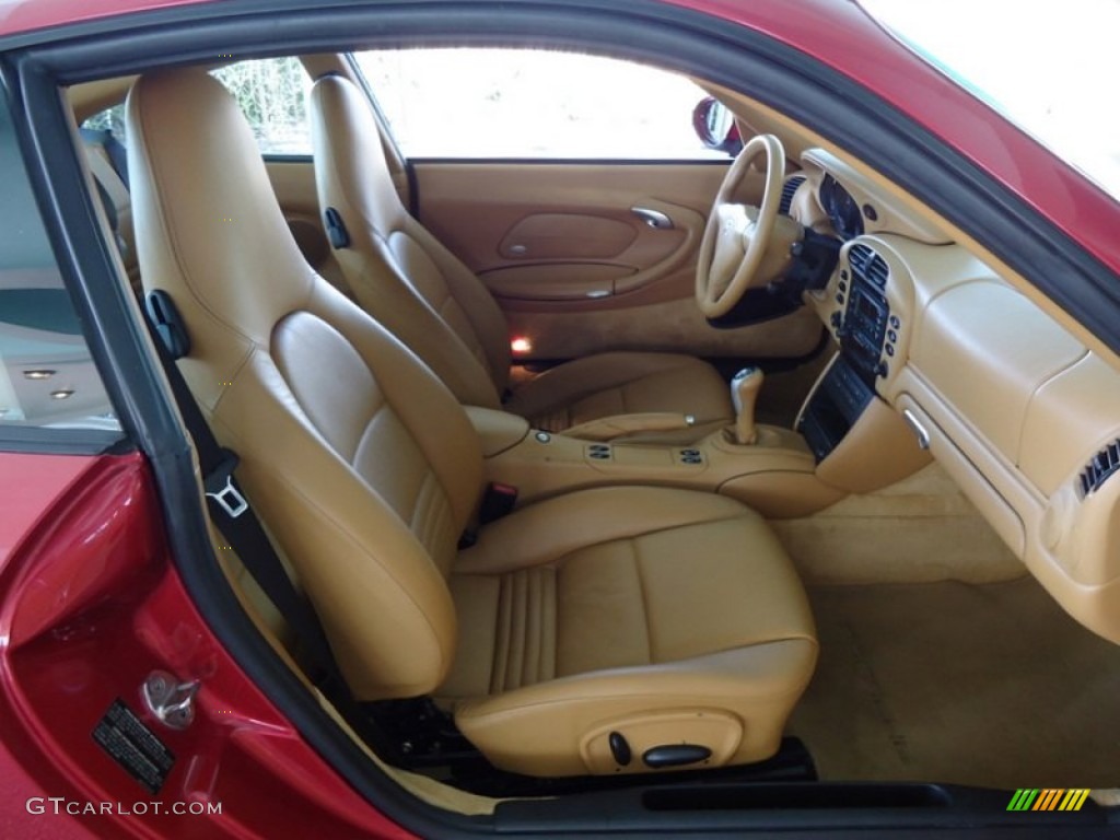 Savanna Beige Interior 2002 Porsche 911 Carrera Coupe Photo #67422087