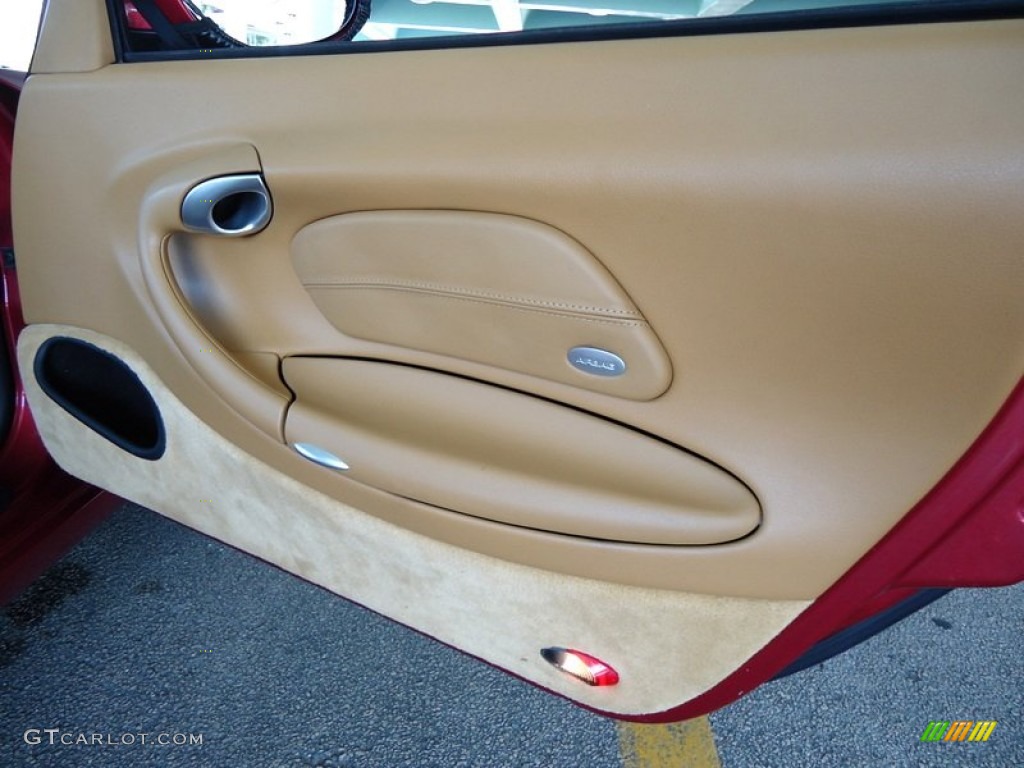 2002 Porsche 911 Carrera Coupe Savanna Beige Door Panel Photo #67422096