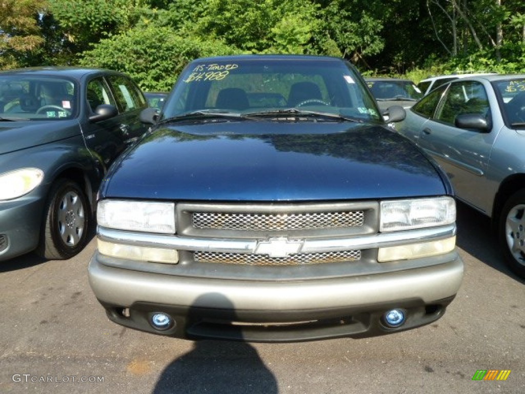 1998 S10 LS Extended Cab - Indigo Blue Metallic / Gray photo #5